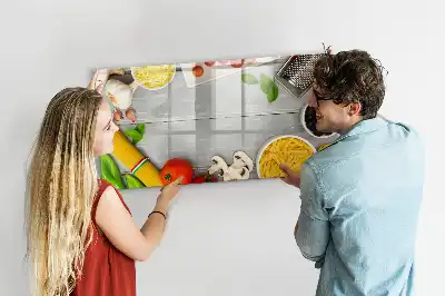 Quadro magnético para escrever modelo ingredientes