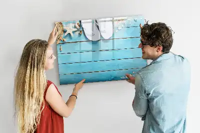 Quadro magnético para desenhar acessórios de férias