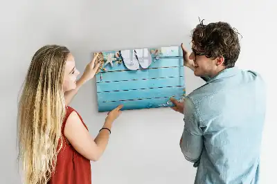 Quadro magnético para desenhar acessórios de férias