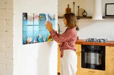 Quadro magnético para desenhar acessório infantil de praia