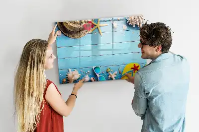 Quadro magnético para desenhar acessório infantil de praia