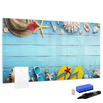 Quadro magnético para desenhar acessório infantil de praia