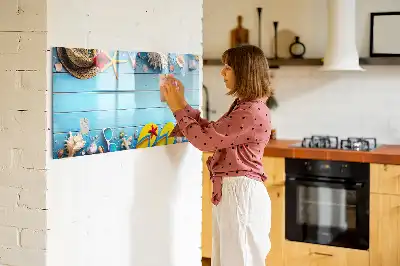 Quadro magnético para desenhar acessório infantil de praia