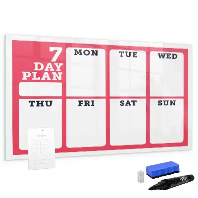 Planner semanal quadro magnético para escrever