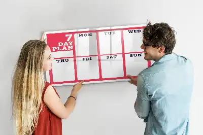 Planner semanal quadro magnético para escrever
