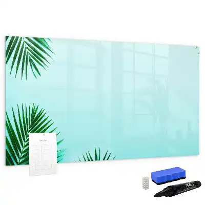 Quadro magnético para desenhar com estampa de folhas de palmeira