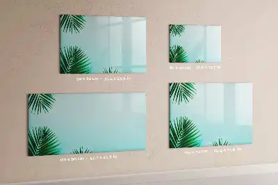 Quadro magnético para desenhar com estampa de folhas de palmeira