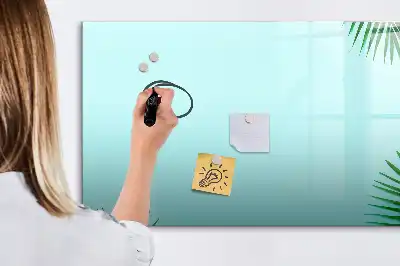 Quadro magnético para escrever estampa de folhas exóticas