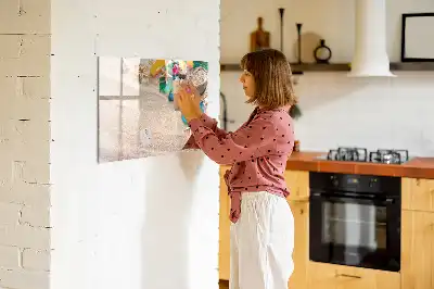 Quadro magnético para escrita acessórios para uso escolar e de escritório