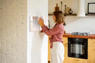 Quadro magnético para desenhar planejador semanal de refeições