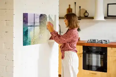 Quadro magnético para desenho modelo abstração elegante
