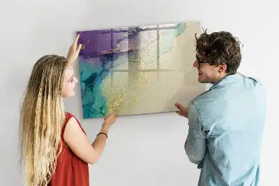 Quadro magnético para desenho modelo abstração elegante