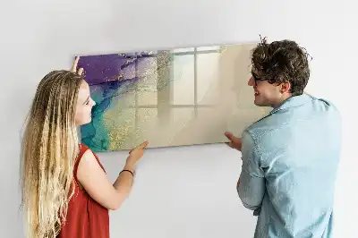 Quadro magnético para desenho modelo abstração elegante