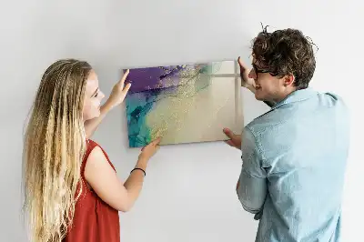 Quadro magnético para desenho modelo abstração elegante