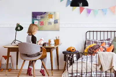 Quadro magnético para desenho modelo abstração elegante