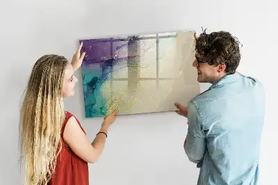 Quadro magnético para desenho modelo abstração elegante