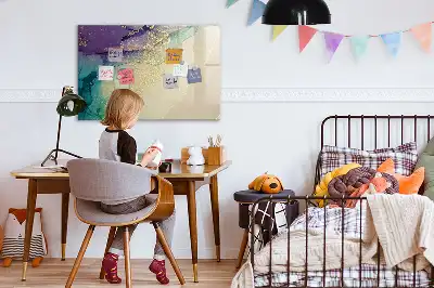Quadro magnético para desenho modelo abstração elegante