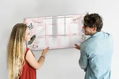 Quadro magnético para escrever planner semanal encantador
