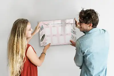 Quadro magnético para escrever planner semanal encantador