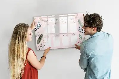 Quadro magnético para escrever planner semanal encantador
