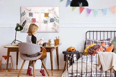 Quadro magnético para escrever planner semanal encantador