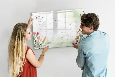 Quadro magnético para desenho tema espaço para receitas