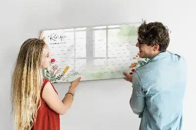 Quadro magnético para desenho tema espaço para receitas