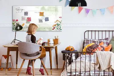 Quadro magnético para desenho tema espaço para receitas