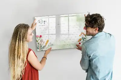 Quadro magnético para desenho tema espaço para receitas