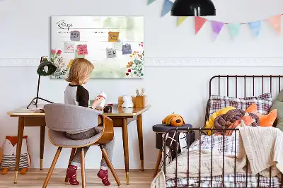 Quadro magnético para desenho tema espaço para receitas