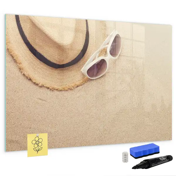 Quadro magnético para escrita acessório para verão