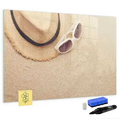 Quadro magnético para escrita acessório para verão