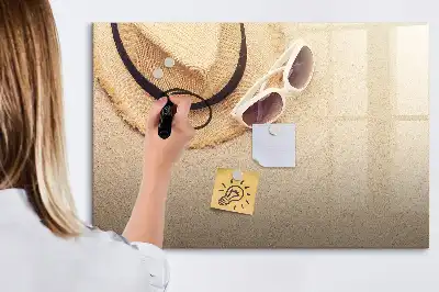 Quadro magnético para escrita acessório para verão