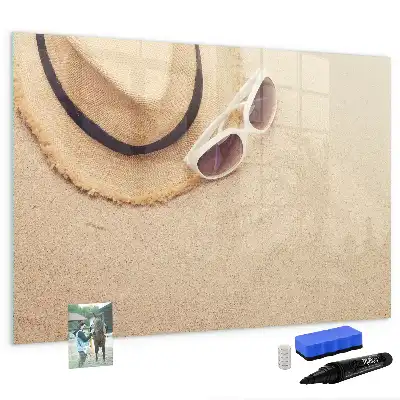 Quadro magnético para escrita acessório para verão