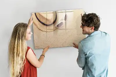 Quadro magnético para escrita acessório para verão