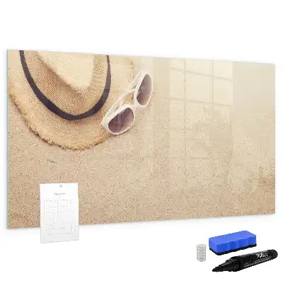 Quadro magnético para escrita acessório para verão
