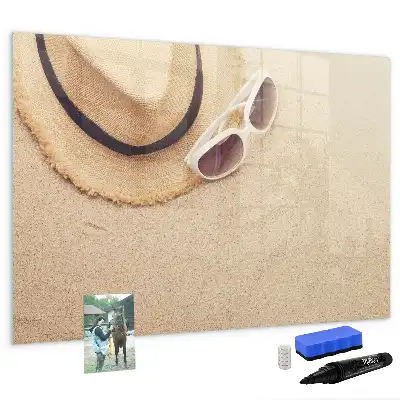 Quadro magnético para escrita acessório para verão