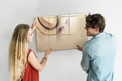 Quadro magnético para escrita acessório para verão