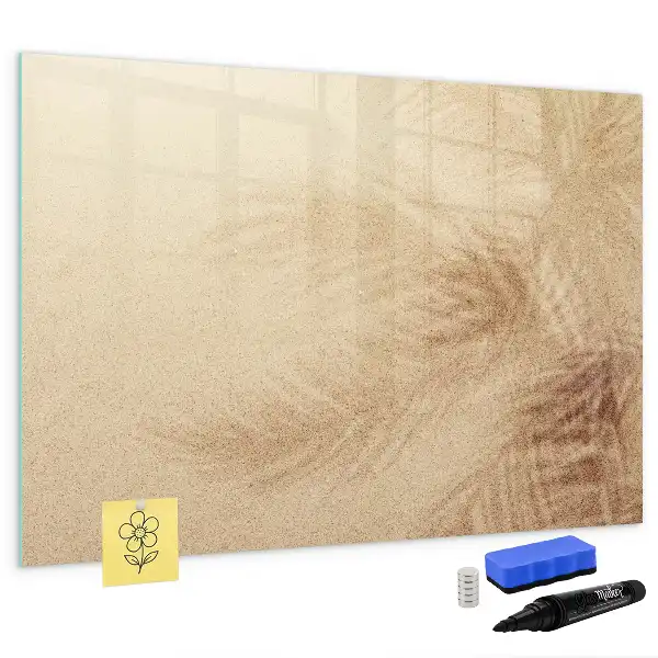 Quadro magnético para desenhar estampa de folhas abstratas