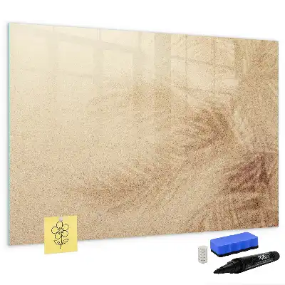 Quadro magnético para desenhar estampa de folhas abstratas