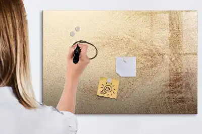 Quadro magnético para desenhar estampa de folhas abstratas