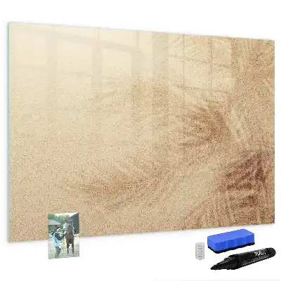 Quadro magnético para desenhar estampa de folhas abstratas