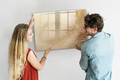 Quadro magnético para desenhar estampa de folhas abstratas