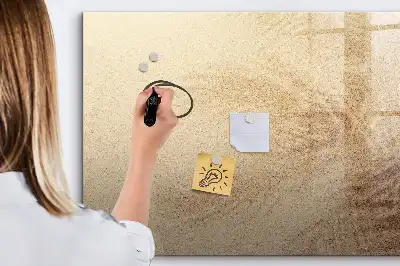 Quadro magnético para desenhar estampa de folhas abstratas