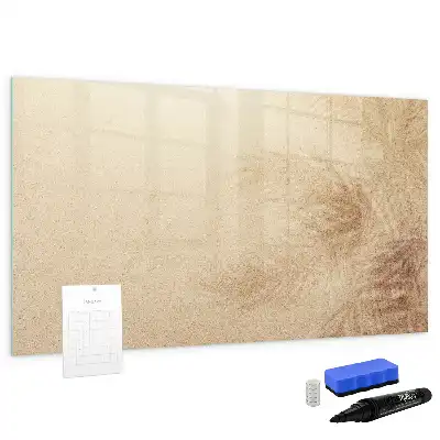 Quadro magnético para desenhar estampa de folhas abstratas