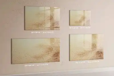 Quadro magnético para desenhar estampa de folhas abstratas