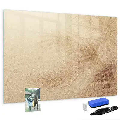 Quadro magnético para desenhar estampa de folhas abstratas