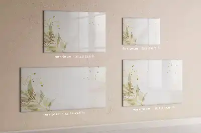 Quadro magnético para escrever abstração pastel