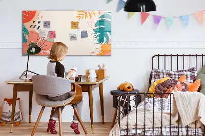 Quadro magnético para desenhar tema plantas havaianas