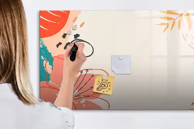 Quadro magnético para desenhar tema plantas havaianas
